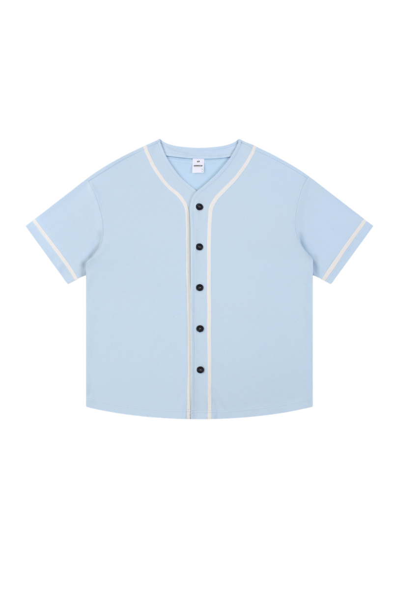 Men's Summer 270g Old Money Button Front Loose Tee