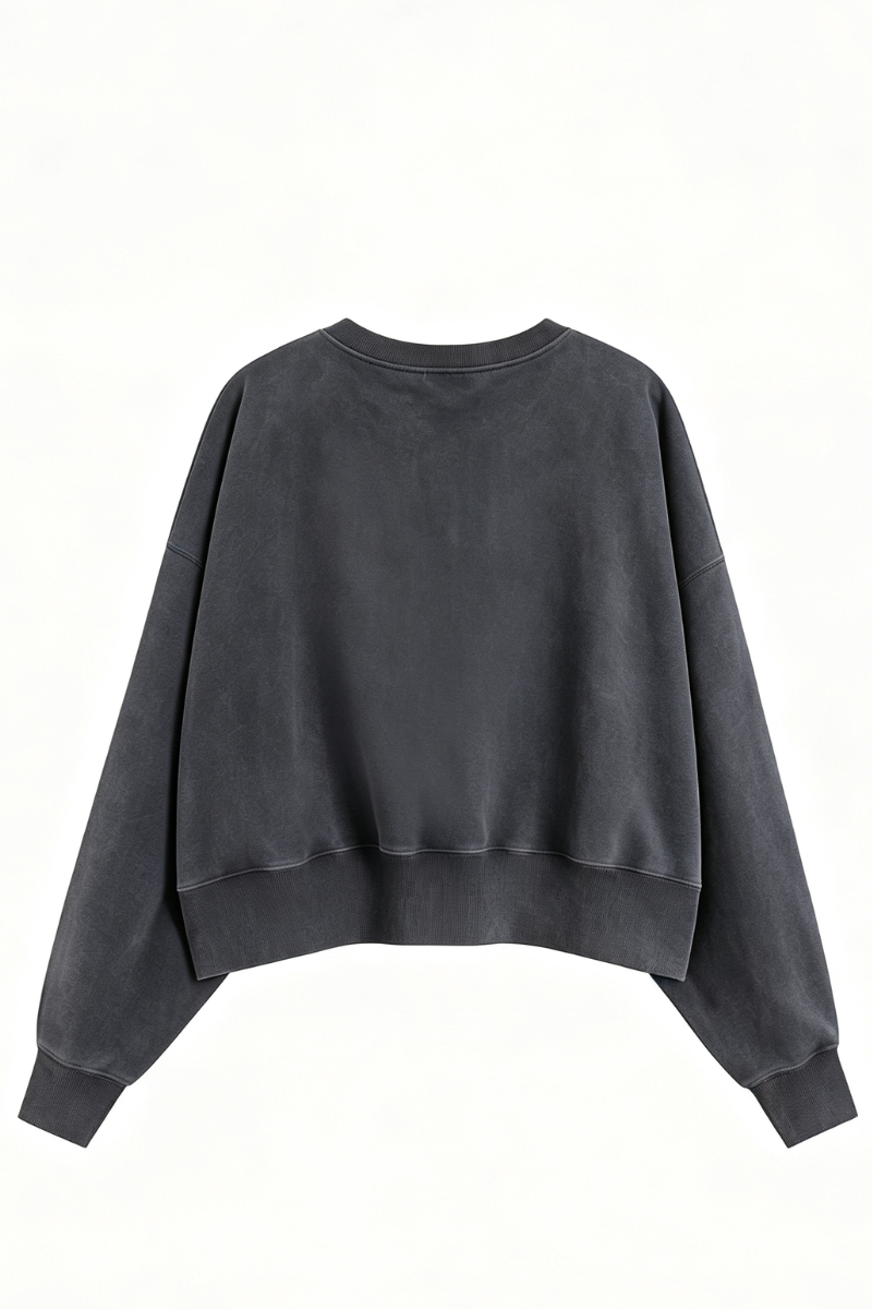 Women's Fall Clothing Dazzling-Wash Cropped Crew Sweatshirt