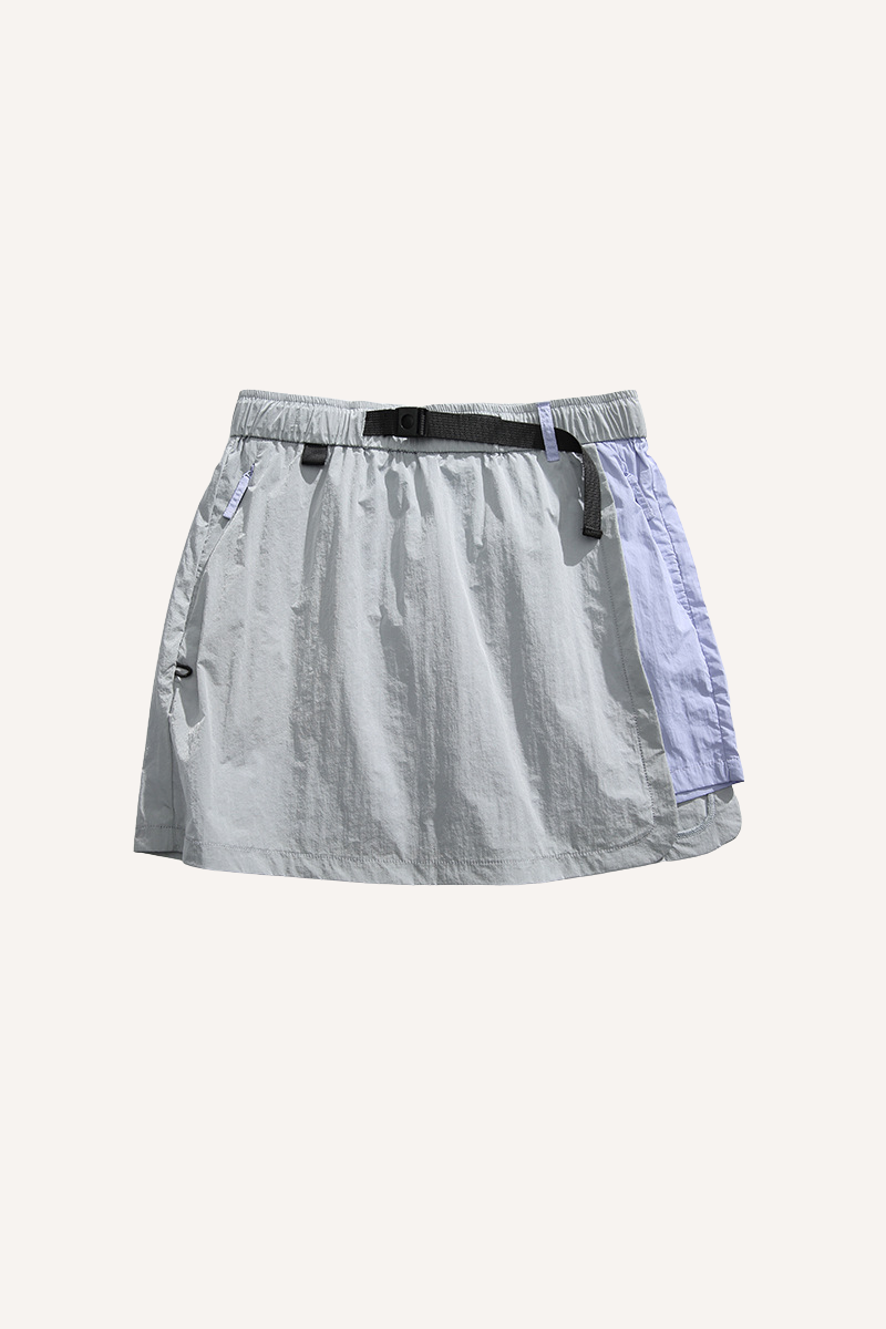 Unisex Quick Dry A-Line Colorblock Cargo Skirt AntiExpo