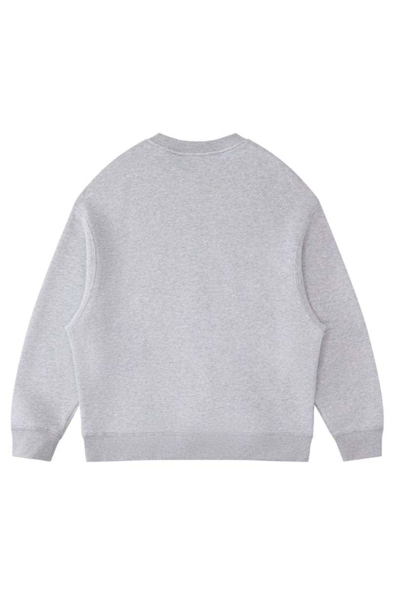 Unisex Fall Clothing Fleece Loose Crew Neck Sweatshirt