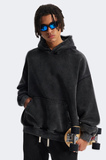 Men's Fall Clothing Vintage Washed Front Pocket Hooded