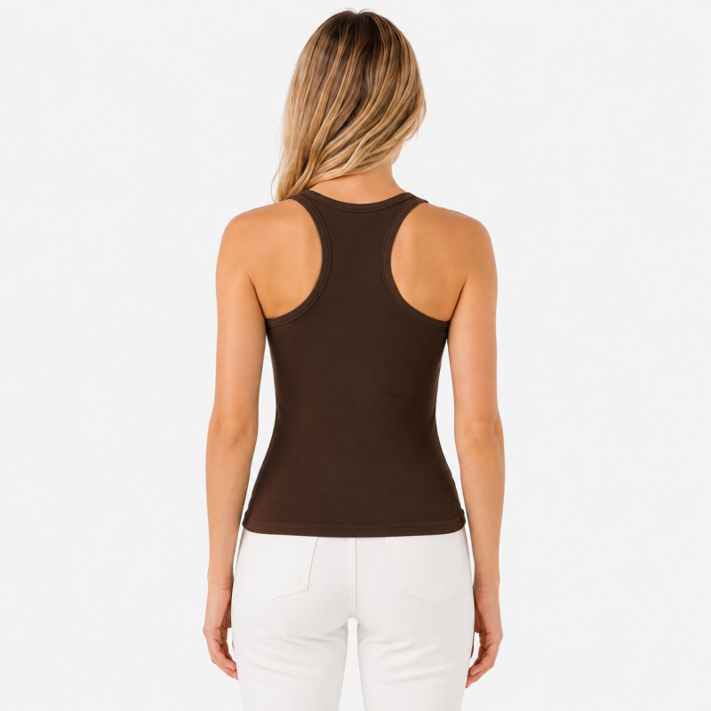 Ladies Halter Neck Button Sleeveless Top