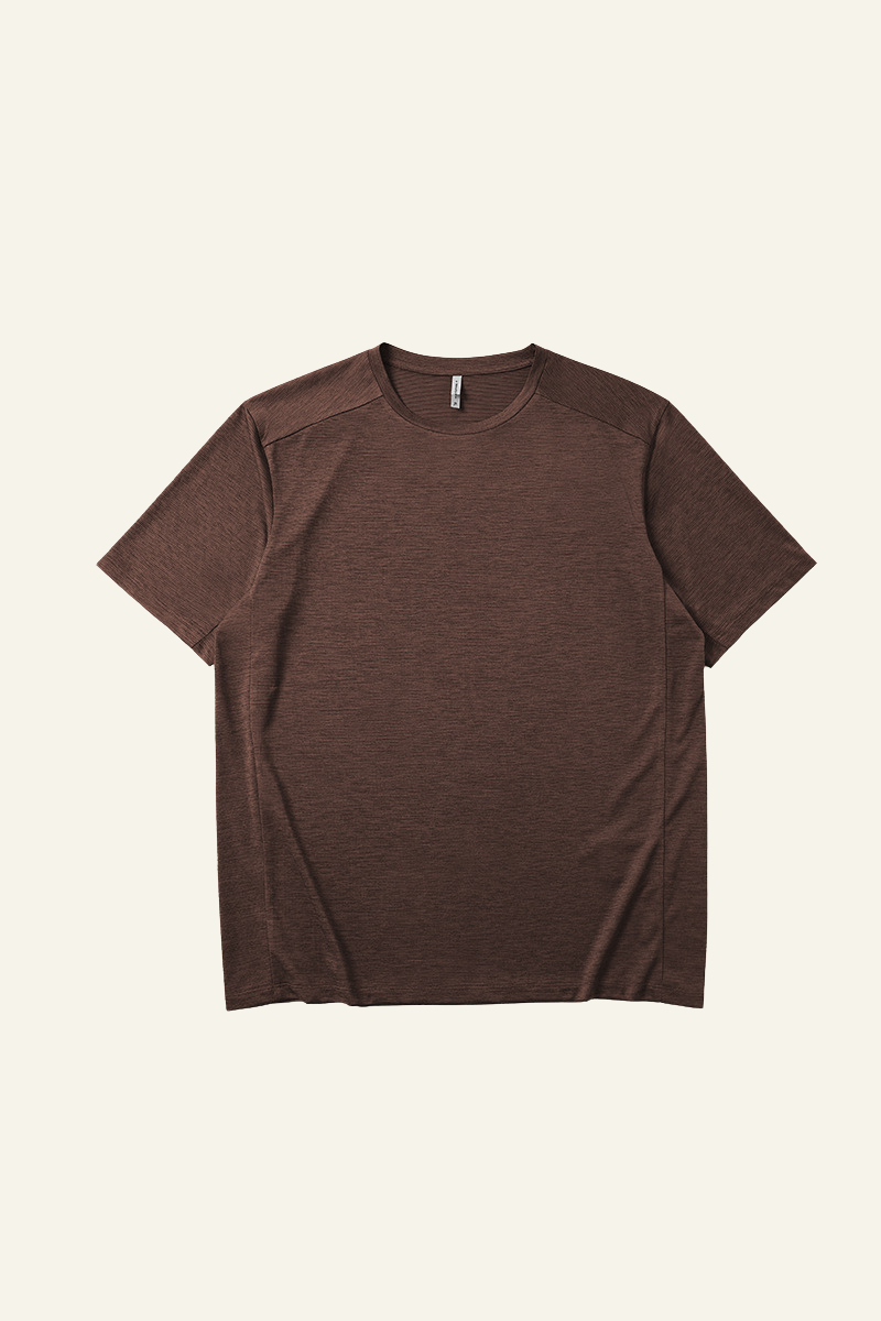 Unisex Round Neck Drape Sleeve Loose Fit T-shirt