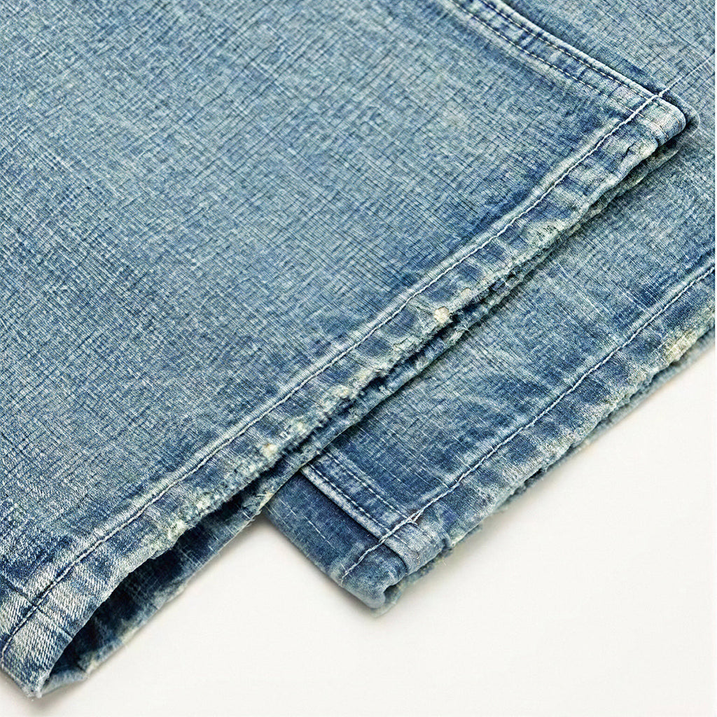 Men's Spring Gradient Cat Whisker Wide-Leg Denim Jeans