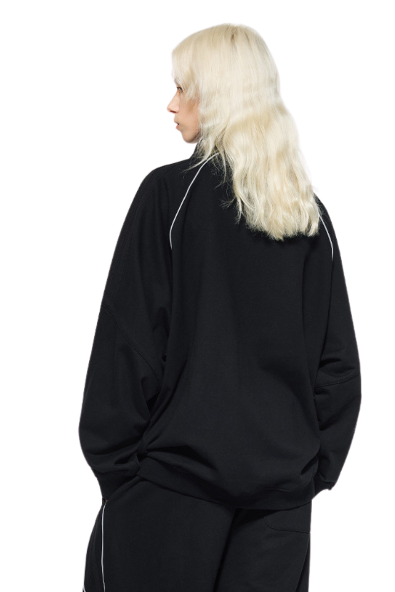 Women's Fall Clothing 365g Reflective Stripe Zip Jacket