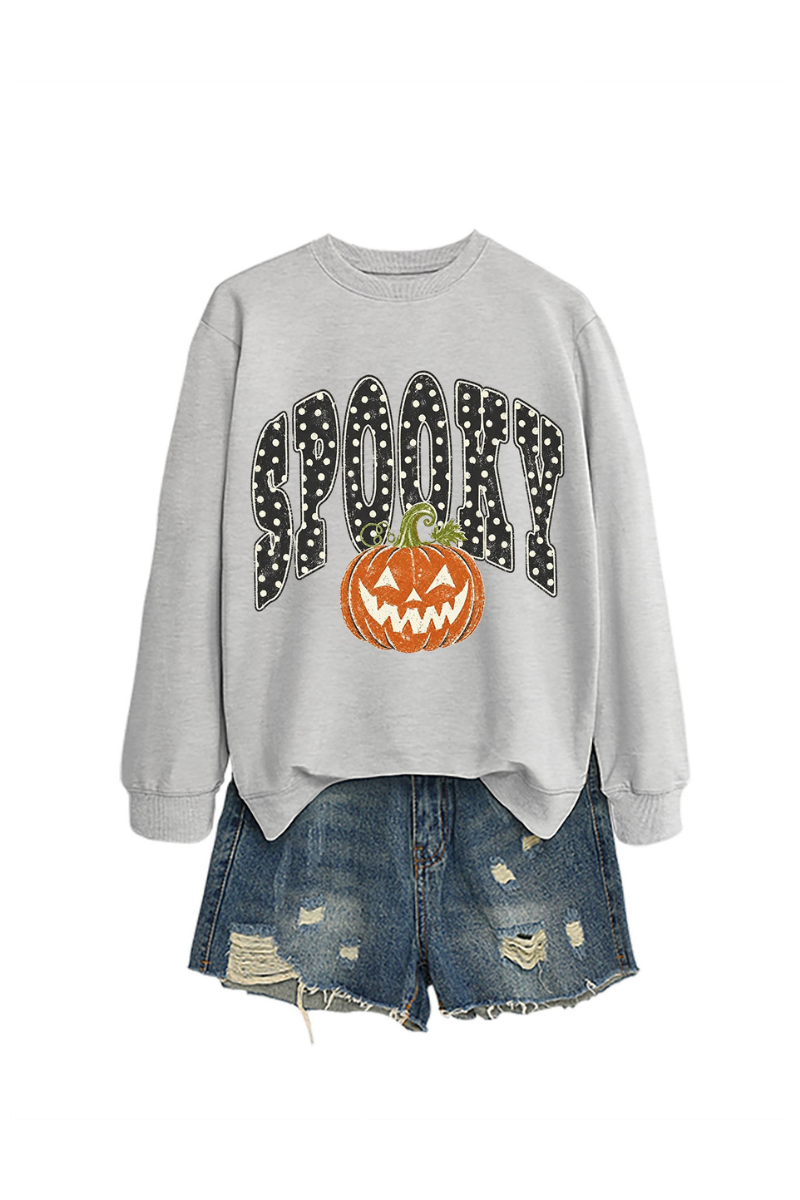 Unisex Fall Clothing Halloween Spooky Pumpkin Sweatshirt
