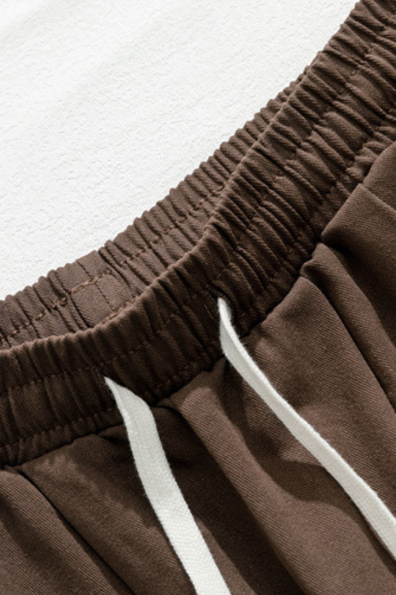 Men's Spring Japan Draped Double Pleated Fleece Pants