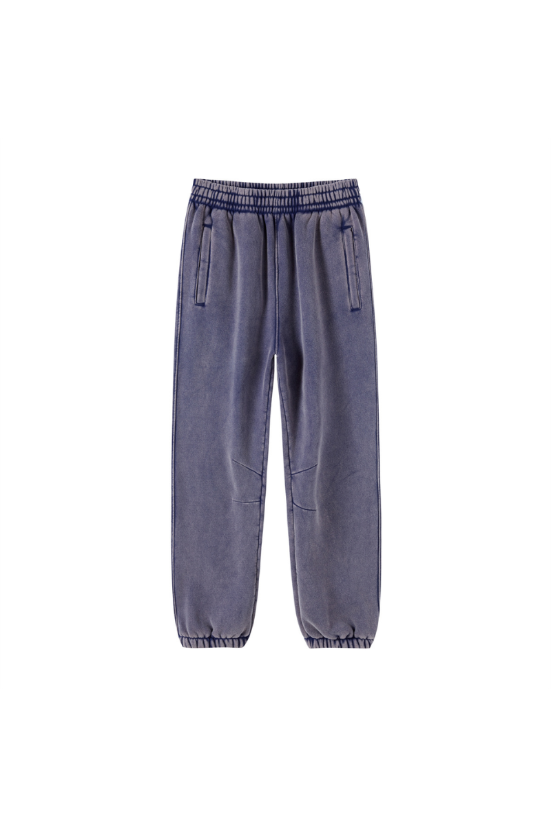 Unisex Fall Clothing Wax Washed Relaxed Jogger Pants