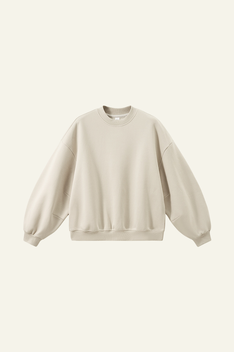 Men's Crewneck Curved Sleeve Pullover