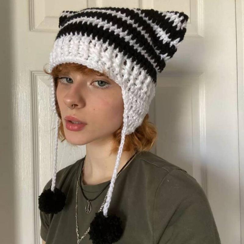 Ladies Dome Stripe Hat 20292