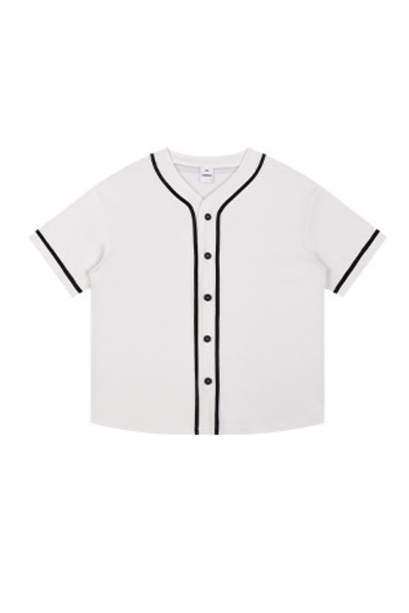 Men's Summer 270g Old Money Button Front Loose Tee