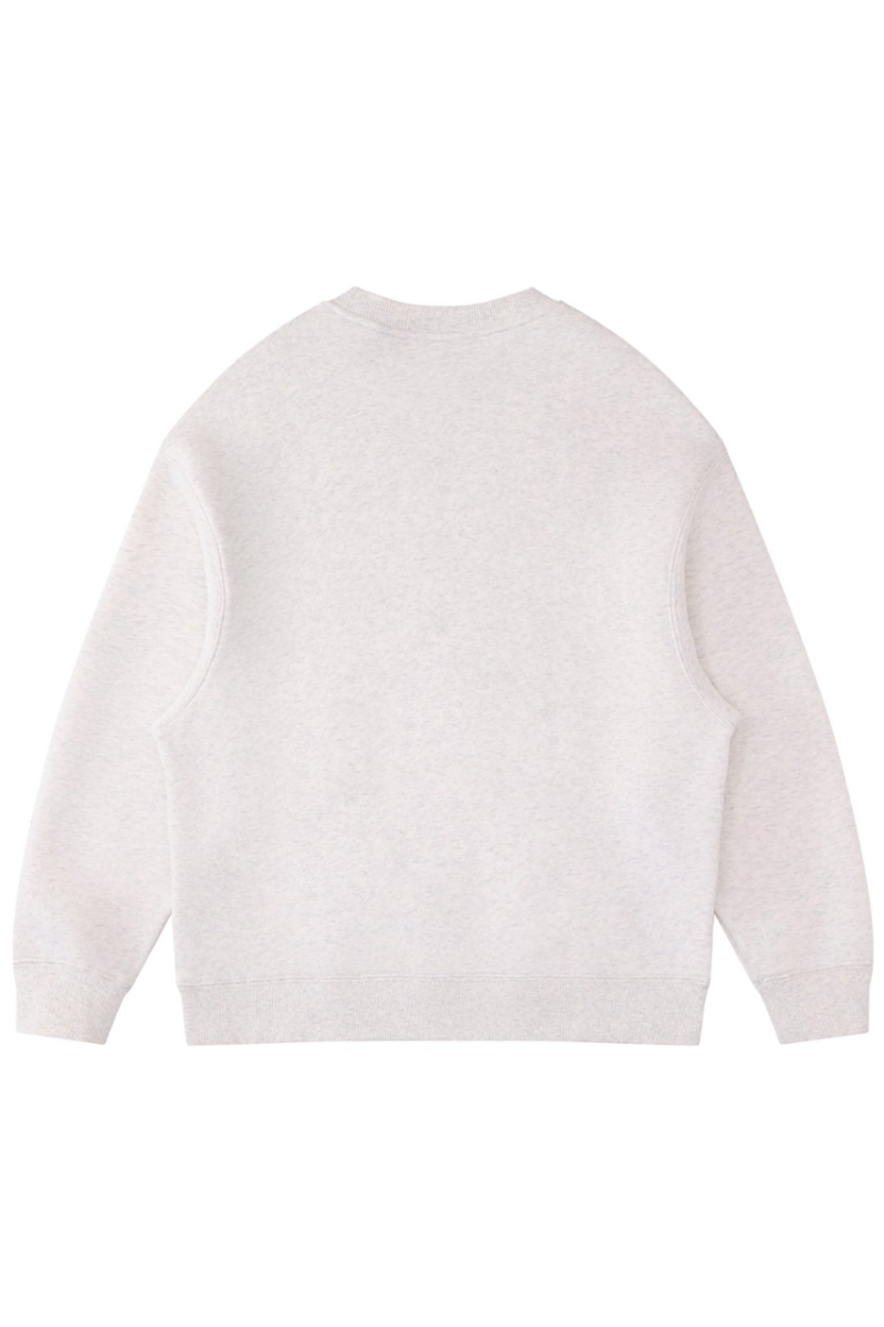 Unisex Fall Clothing Fleece Loose Crew Neck Sweatshirt