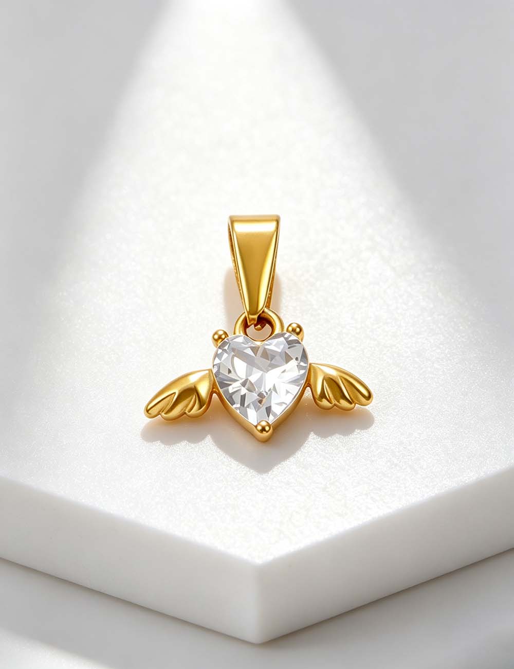 Ladies Rhinestone Heart Clover Butterfly Key Pendant Charms