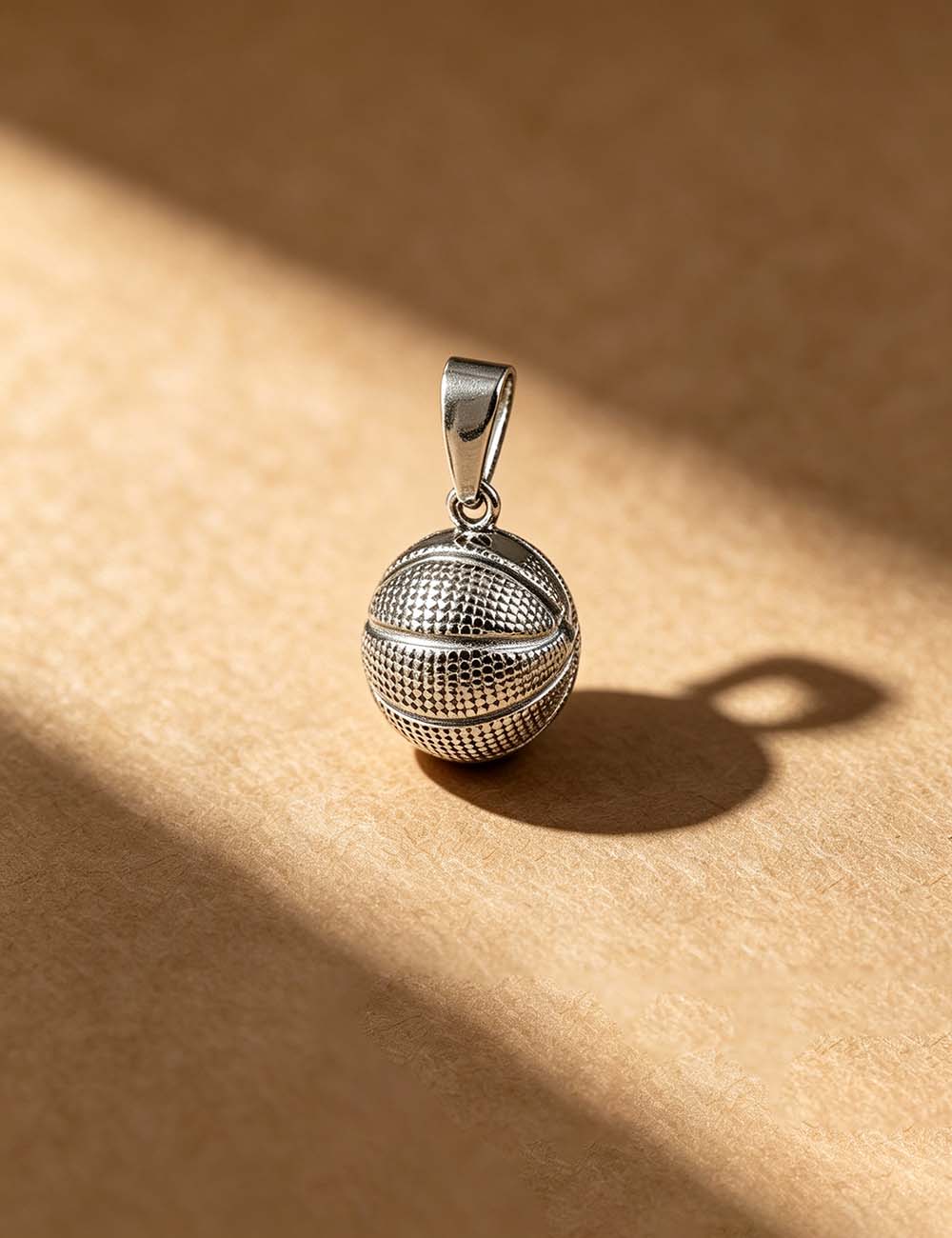 Ladies Sports Theme Stainless Steel Charm