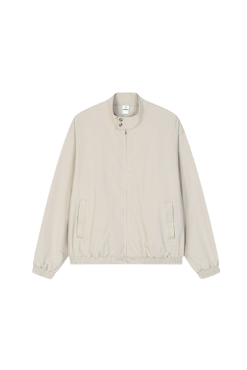 Men's Spring Summer Retro 290g Harrington Double Zip Jacket