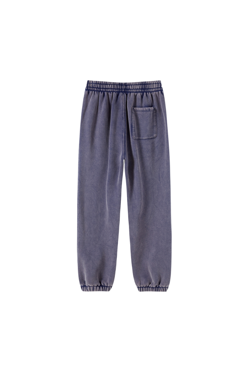 Unisex Fall Clothing Wax Washed Relaxed Jogger Pants