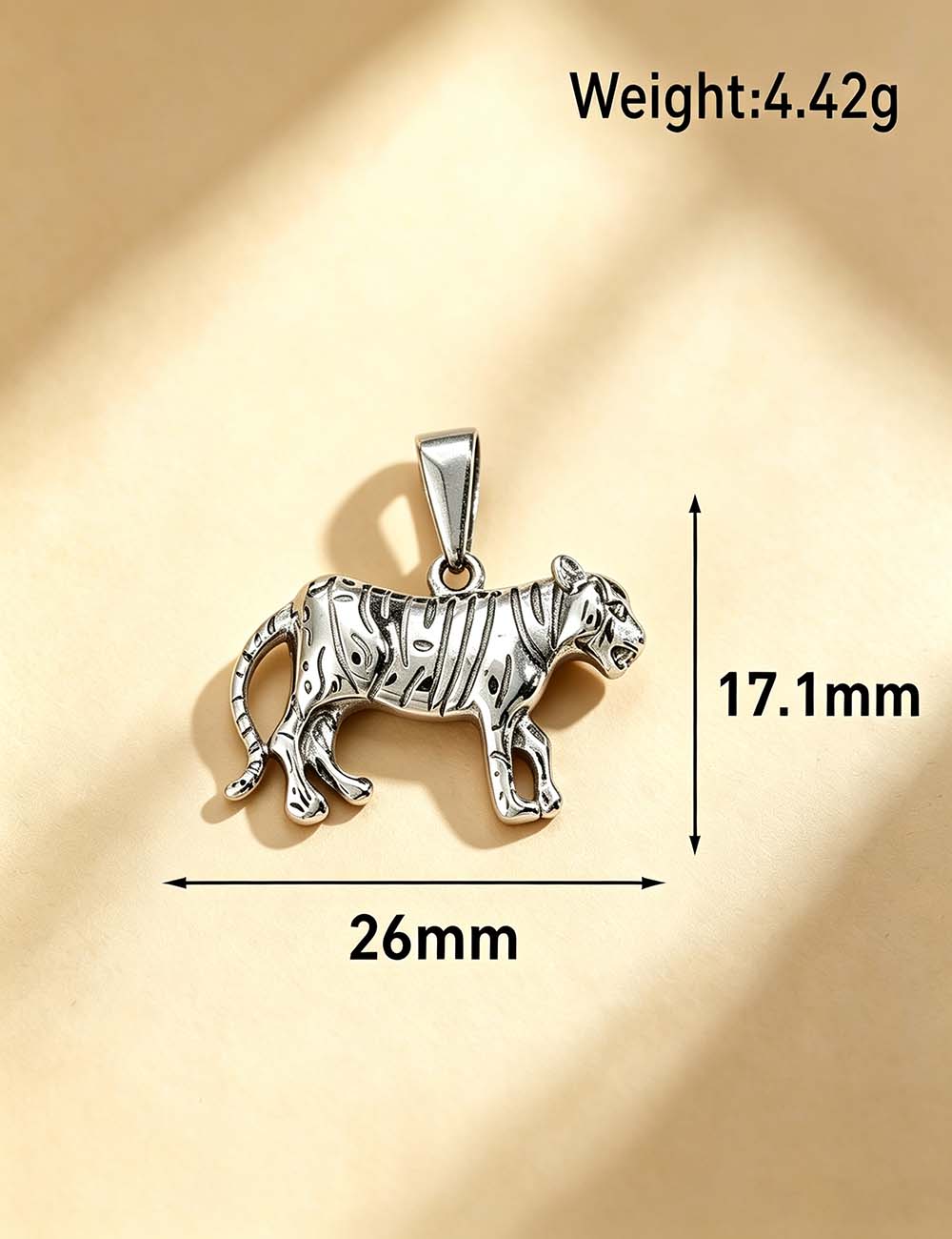Ladies Punk Vintage Animal Tiger Bear Charm Pendant