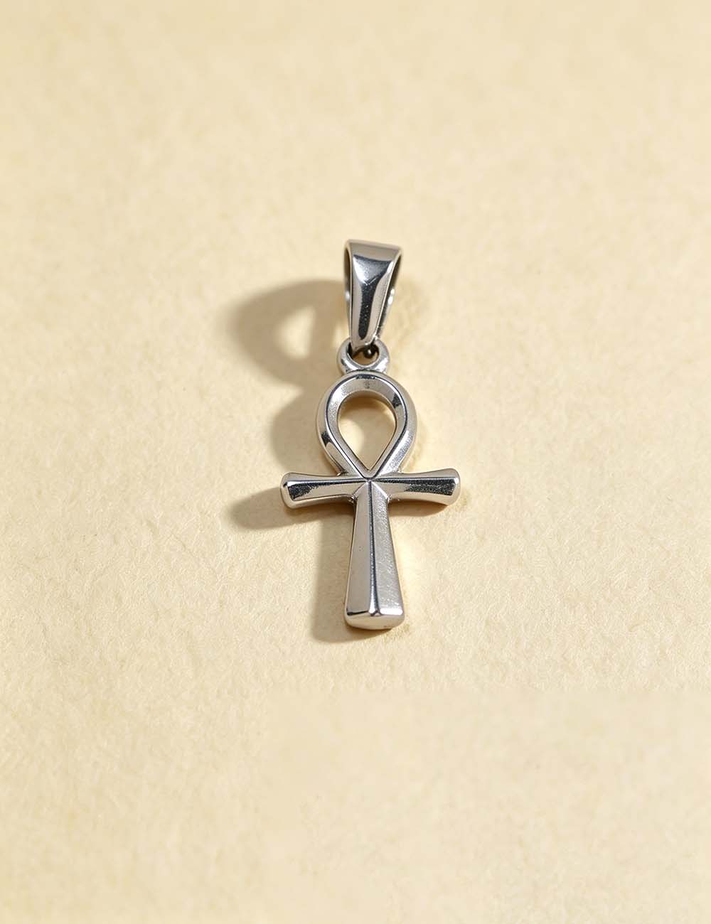Ladies Sliver Cross Snake Hamsa Mushroom Ankh Pendant Charms