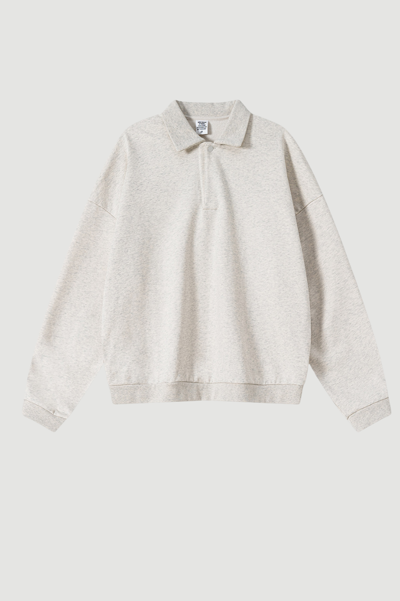 Men's Heavyweight Fleece Lapel Sweatshirt