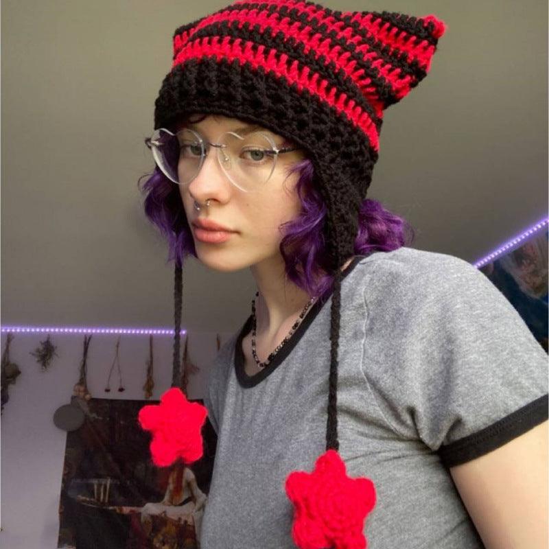Ladies Dome Stripe Hat 20292