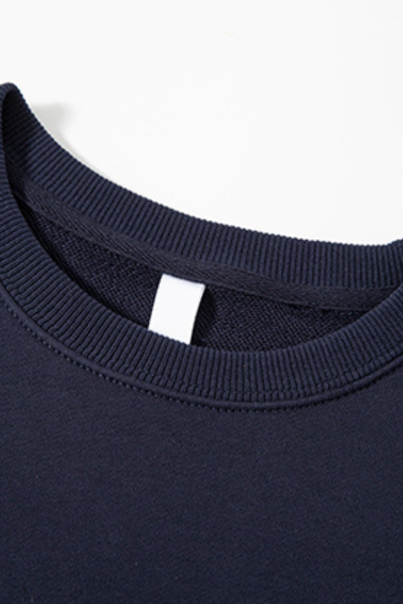 Men Fall Clothing 380gsm 100% Cotton Crew Neck Sweatshirt