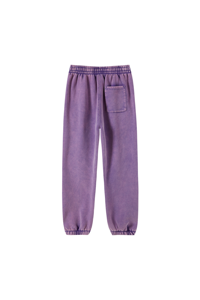 Unisex Fall Clothing Wax Washed Relaxed Jogger Pants