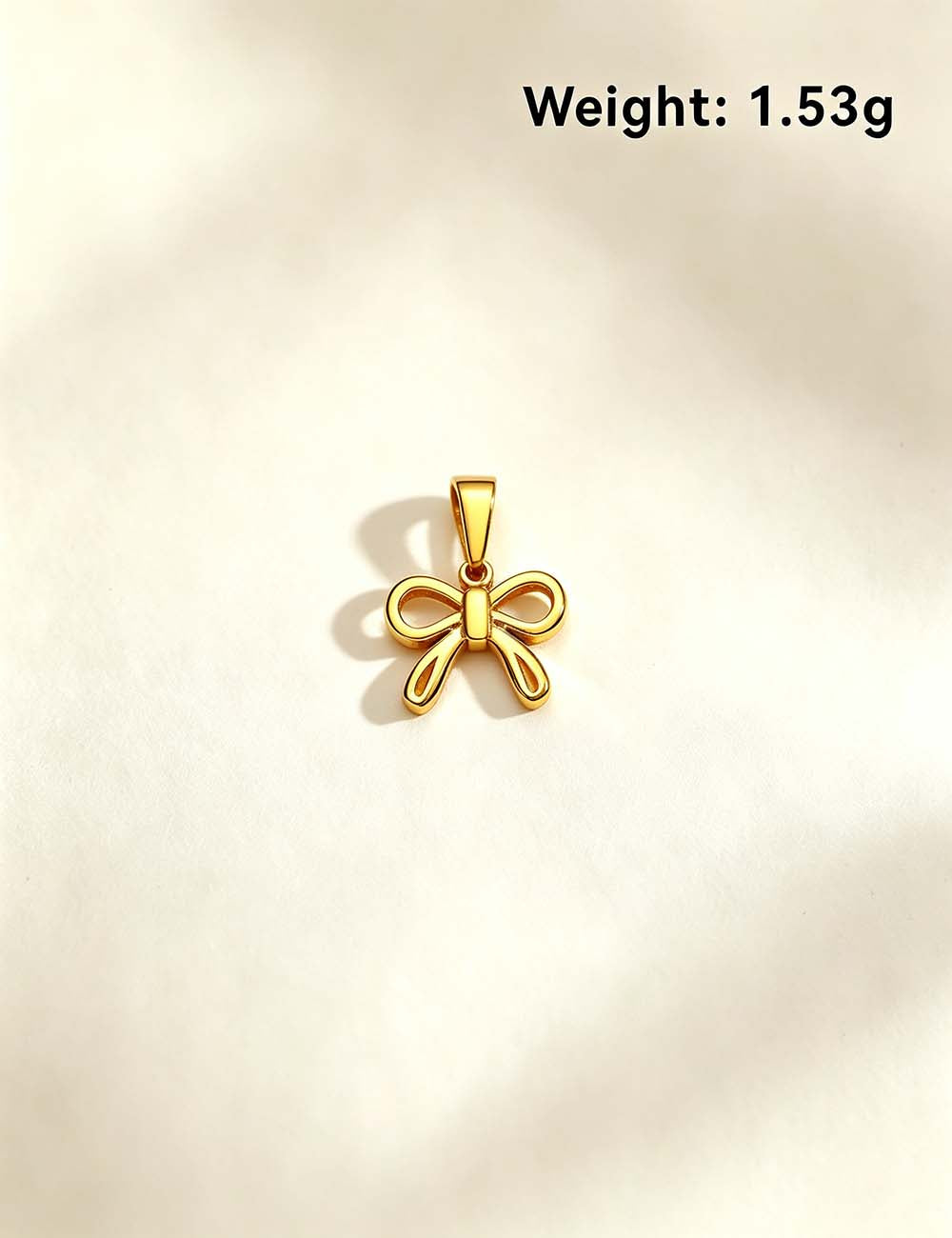 Ladies Vintage Coquette Bow Ribbon Flower Charm Pendant