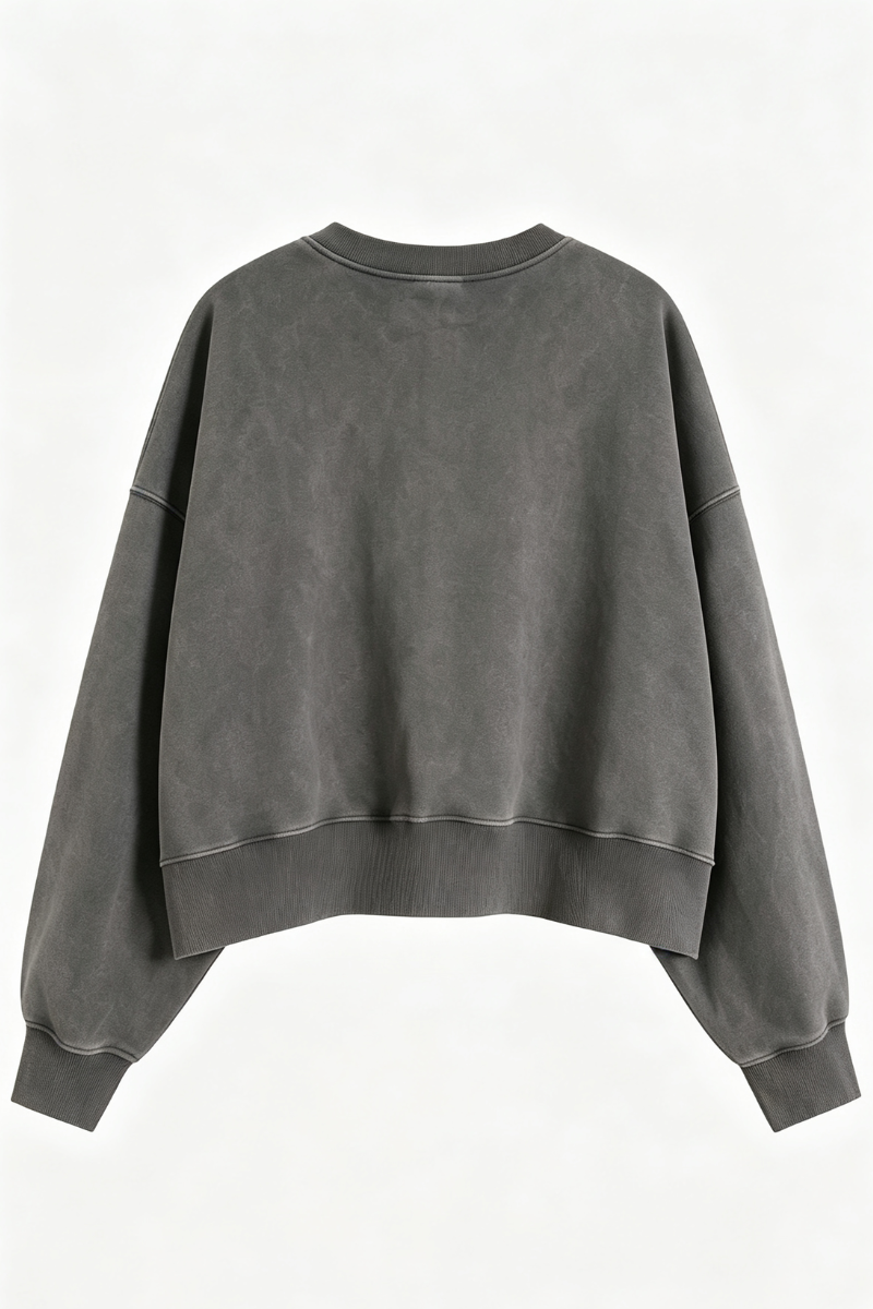 Women's Fall Clothing Dazzling-Wash Cropped Crew Sweatshirt