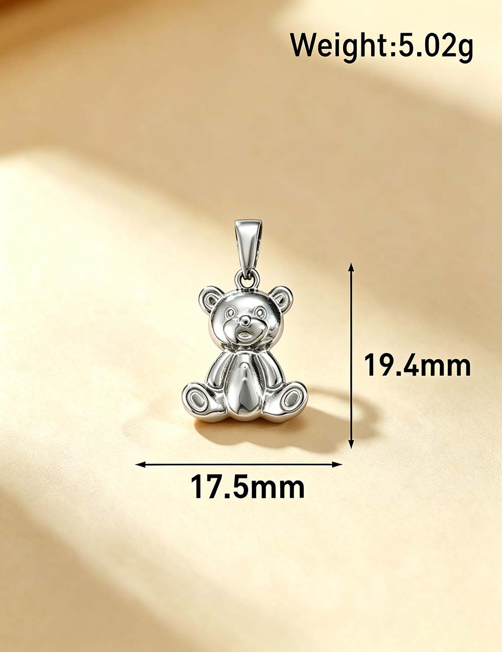 Ladies Punk Vintage Animal Tiger Bear Charm Pendant
