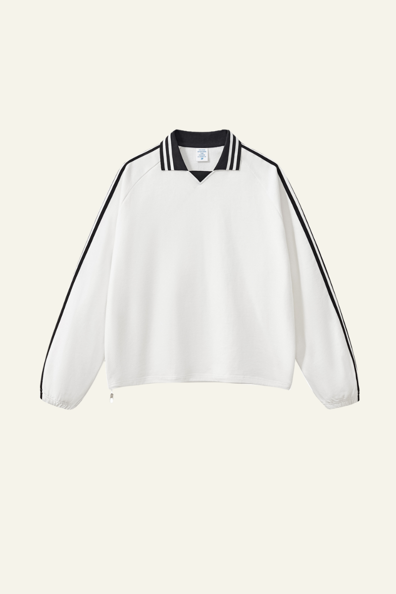 Men's Streetwear Cotton Striped Color-Block Sweatshirts