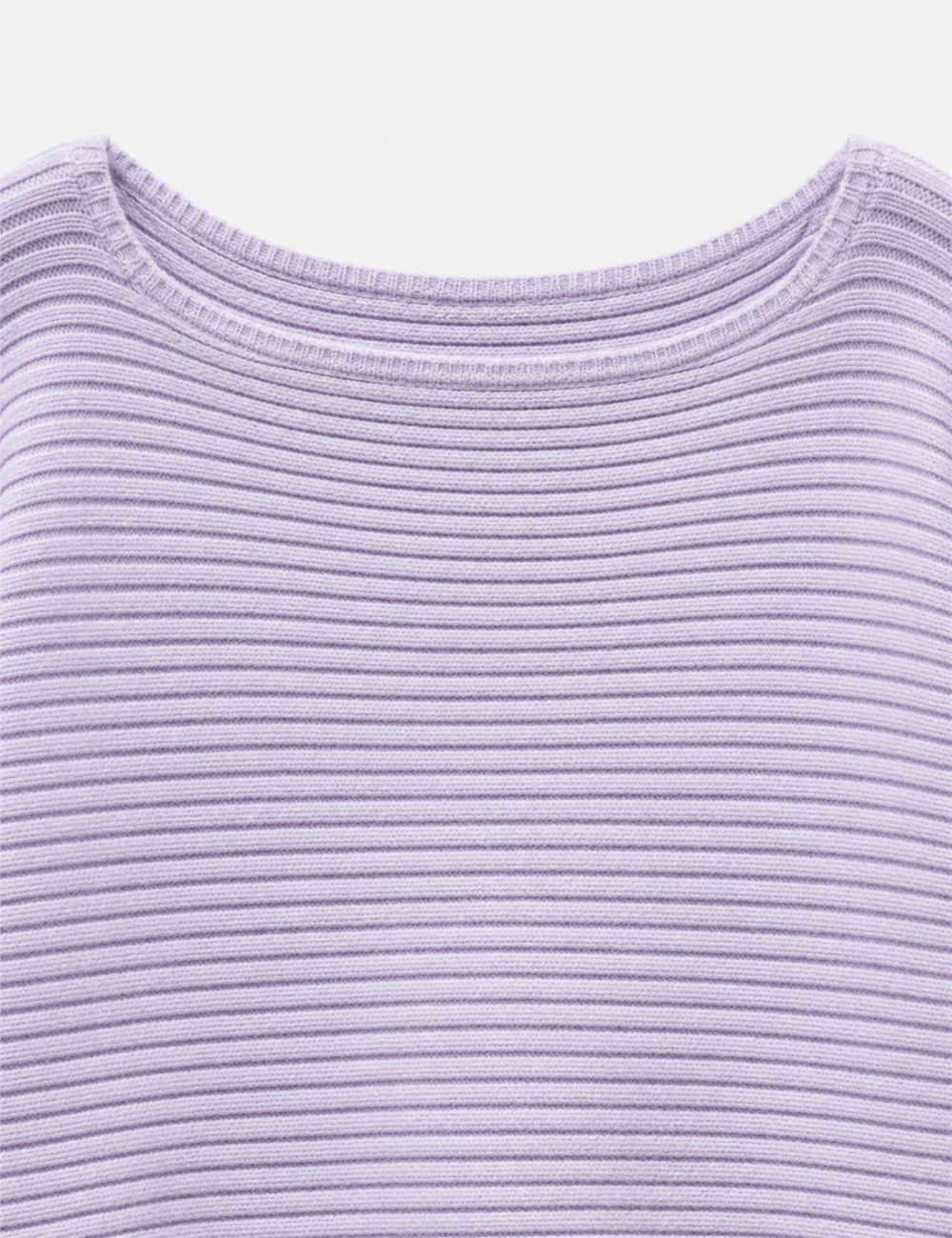 Ladies Solid Boat Neck Collar Sleeve Sweater