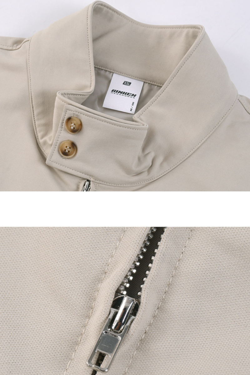 Women's SpringSummer 290g Retro Harrington Double Zip Jacket