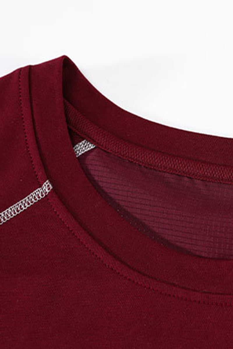 Men's Summer Raglan Contrast Quick-Dry Athletic T-Shirt