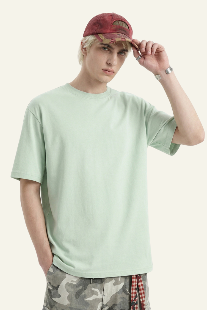 Men's Streetwear Round-neck Quick-dry Loose Fitting T-shirt