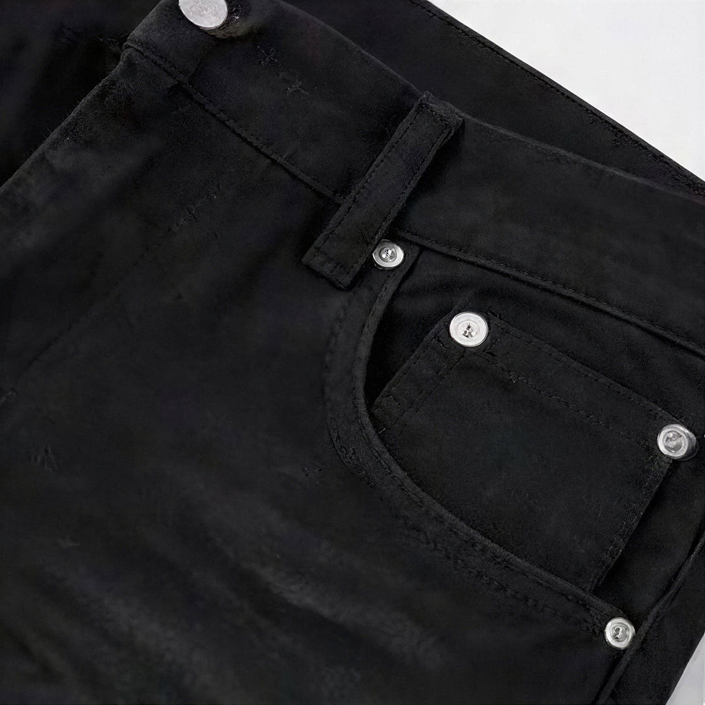 Men's Spring White Slim Flare Denim Jeans