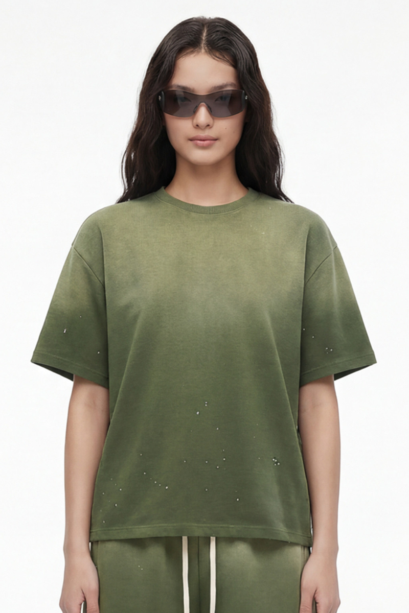 Unisex Loose Splatter Tee - Wash Vintage Air Mamba