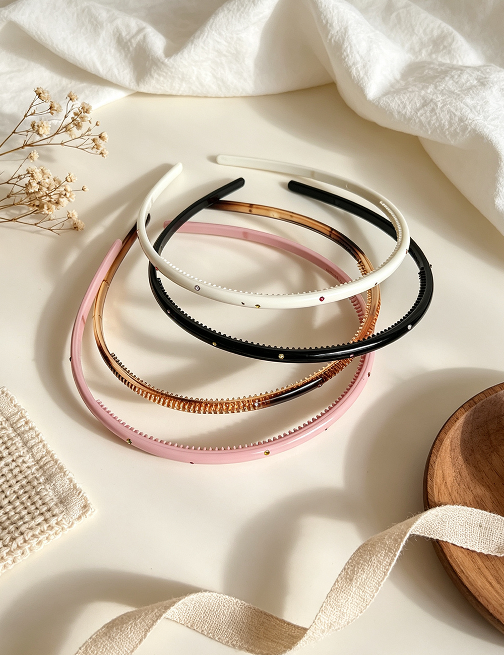 Ladies Minimalist Rhinestone Headband Hair Hoop