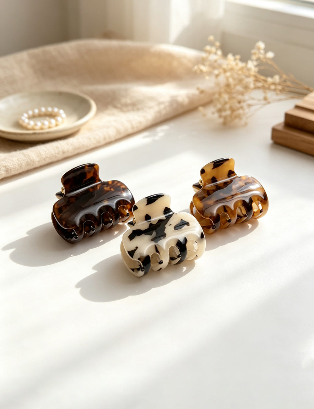 Ladies Vintage Fashionable Acetic Acid Mini Hair Clip