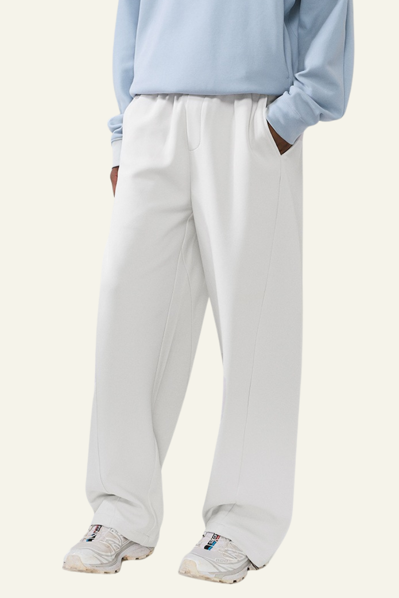 Men's Streetwear Drawstring Straight-Leg Pants