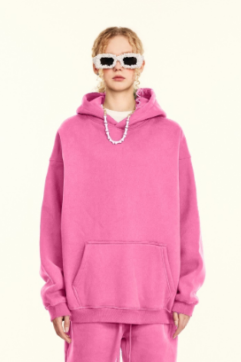 Women's Fall Clothing Solid Color Over Size Hoodie