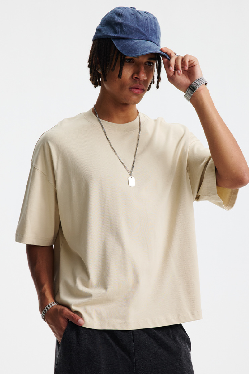 Men's Summer 275g Cotton Boxy Oversized Tee