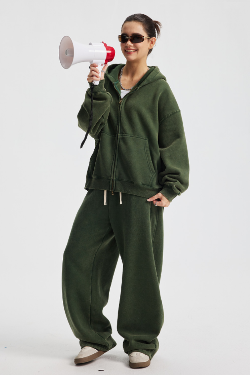 Men/Women's unisex coat and casual pants set - couple's style