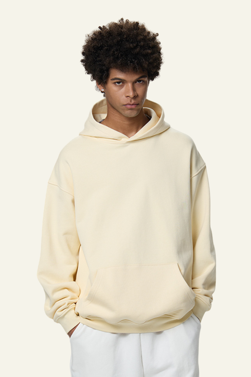 Men's Fall Clothing Cotton Streetwear Front Pocket Hooded