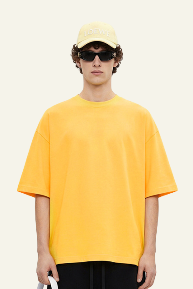 Men's Streetwear Relaxed Solid Color T-shirt
