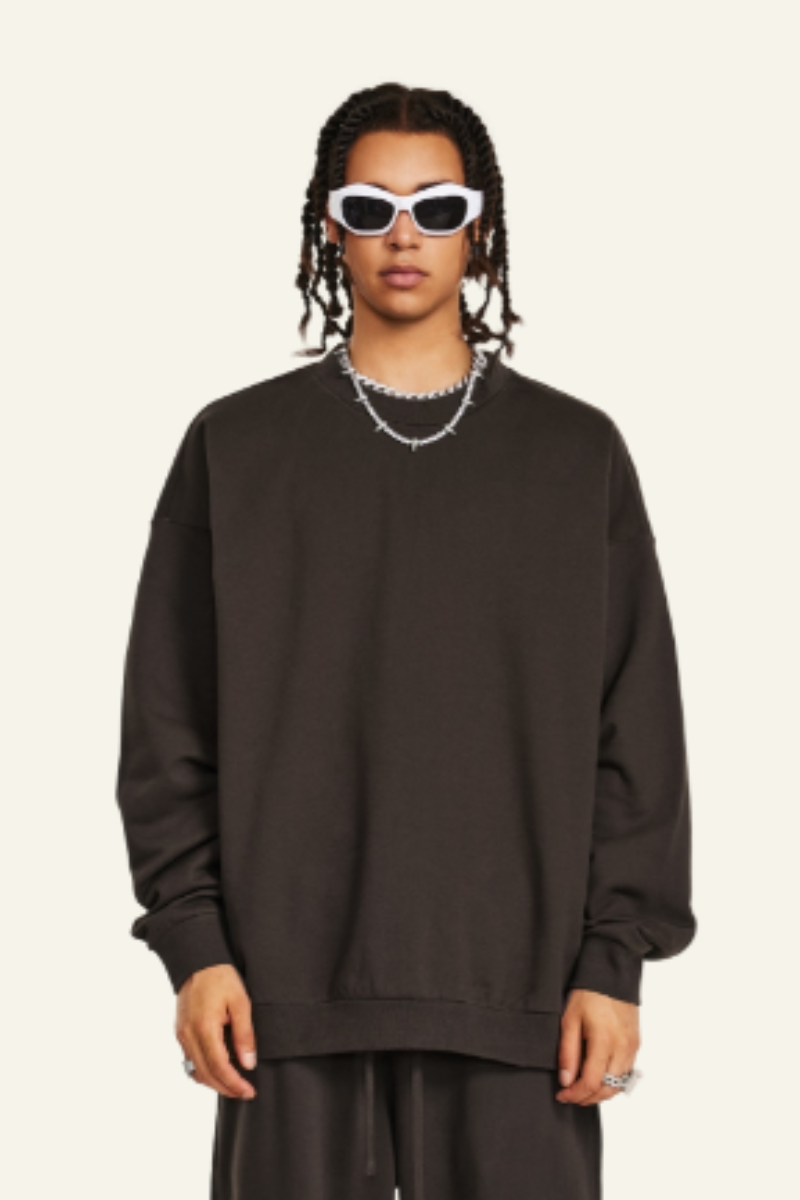 Men's Fall Clothing Color Athletic Wear Crew Neck Pullover