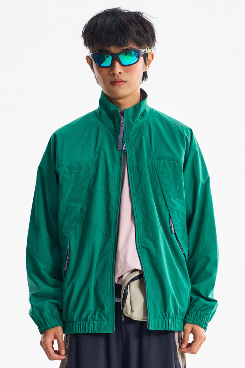 Unisex Outdoor Colorblock Quick Dry UPF Light Jacket