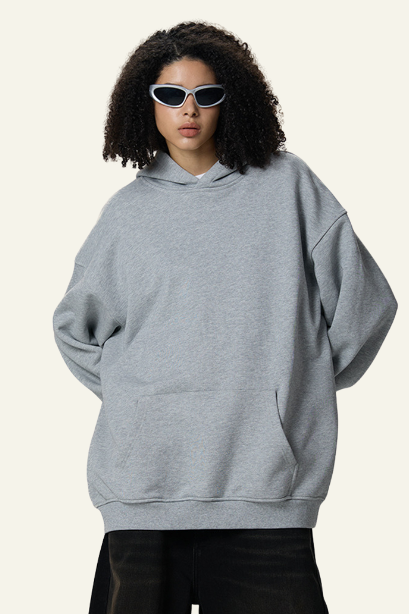 Women's Fall Clothing Cotton Streetwear Front Pocket Hooded