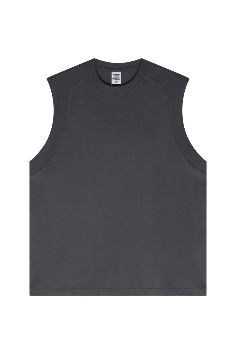 Unisex Summer Lyocell Cooling Paneled Loose Tank Top