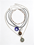 Ladies Multi-layer Beaded Pendant Necklace