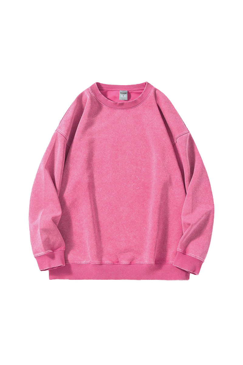 Unisex Fall Clothing Loose Crew Neck Cotton Sweatshirt